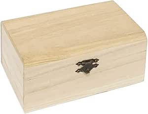 Acan Caja de Madera Estilo de baúl 15 x 7 x 10 cm