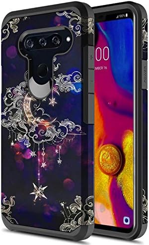 Onyxii for LG V40 ThinQ Case, Onyxii Hybrid Dual Layer Slim Graphic Armor Shockproof Impact Resistant Protective Cover Case for LG V40 ThinQ (Wiccan)