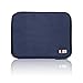 BUBM Universal Cable Organizer Electronics Accessories Case Various USB, Phone, Charge, Cable organizer Travel Organizer--Large (Dark blue)