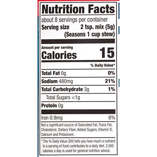 McCormick Gluten Free Beef Stew Seasoning Mix, 1.37 oz (Pack of 12