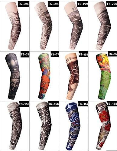 OpetHome Arts Fake Temporary Tattoo Arm Sunscreen Sleeves Suitable with All Skin Tones 5
