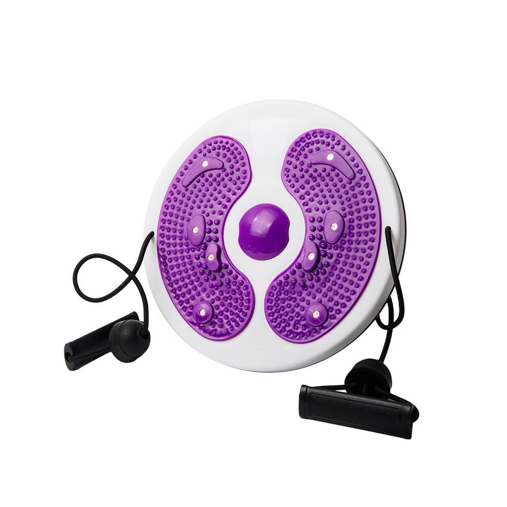 BFXMV Waist Whisper, Waist Twisting Disc, Waist Whispers, Waist Whisperer Body Shaping Disc With Drawstring, Waist Whisper Exercise, Waist Wriggling Plate with Resistance Bands and Foot Massage