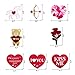 Valentine’s day Decorations,Konsait Valentine Hanging Swirl Decorations for Home Party Dangling Ceiling Window Wall Decor Valentine Party Favor Supplies Accessories(30 Pcs)
