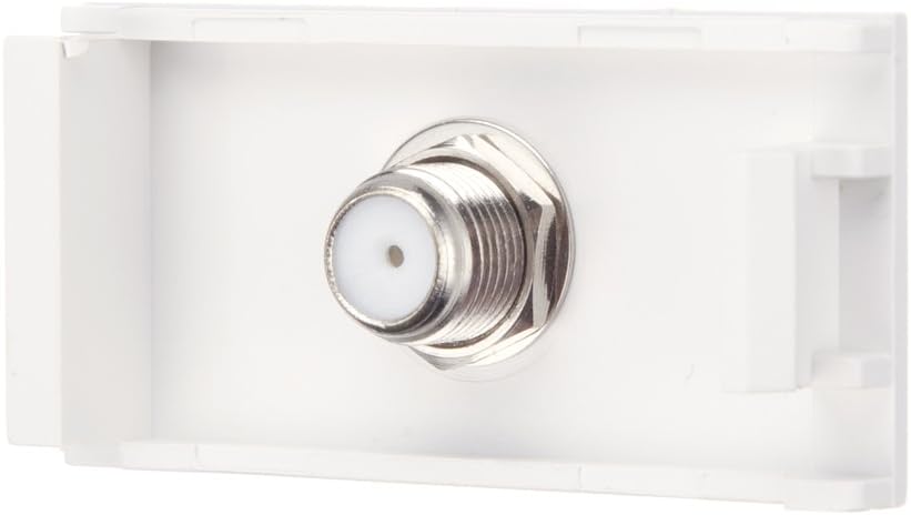 Computer Spares Silver F Type (Satellite) Module - Suitable for Connecting Satellite Coaxial Cables - 25mm x 50mm Size - Image 3