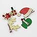 QtGirl 10 Pcs Christmas Toddler Baby Kids Girls Hairpins Xmas Party Glitter Hair Clips Barrettes
