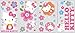 RoomMates RMK2173SCS Hello Kitty - Floral Boutique Peel and Stick Wall Decals