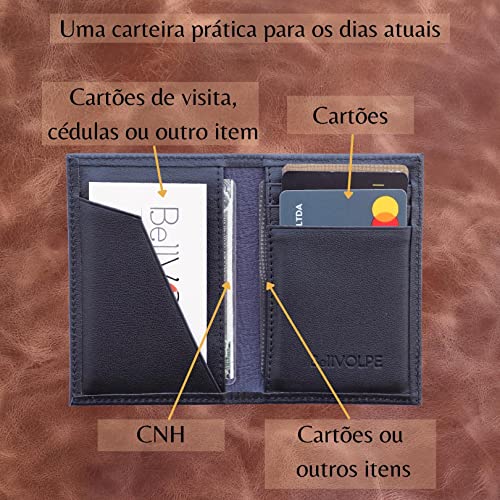 Carteira Masculina Mini Couro Legítimo