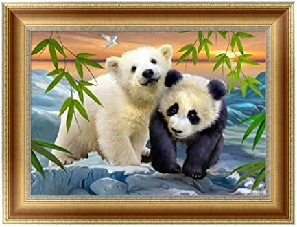 JUA PORROR 5D Panda Diamond Embroidery Painting Cross Stitch Art Craft DIY Home Decor