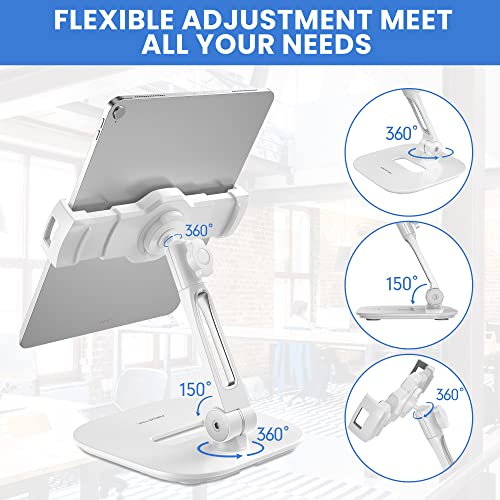 AboveTEK Tablet Stand Holder, Stylish Aluminum iPad Stands, Foldable