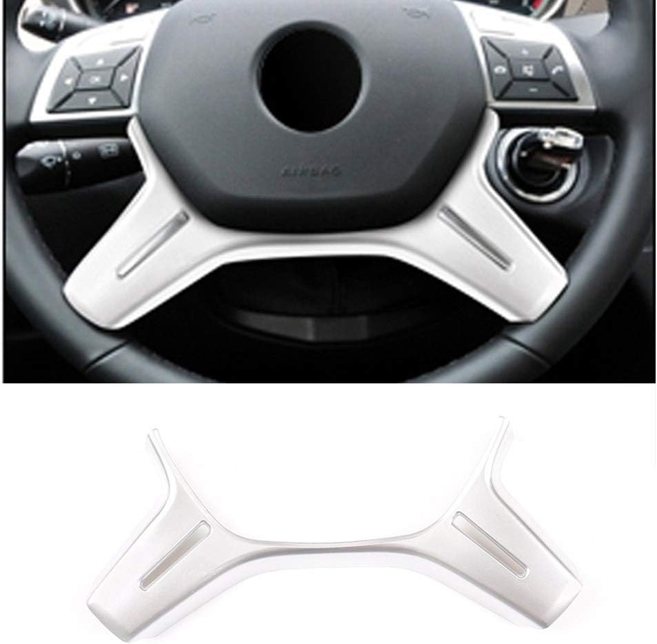 For MercedesBenz C Class W204 C180 C200 2011-2013 Car ABS Chrome Steering Wheel Decoration Frame Trim Accessories
