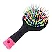 Hilinker Hair Brush - Detangle Hair Easily With No Pain - Good For Wet Or Dry Hair - Adults & Kids Rainbow (Black)