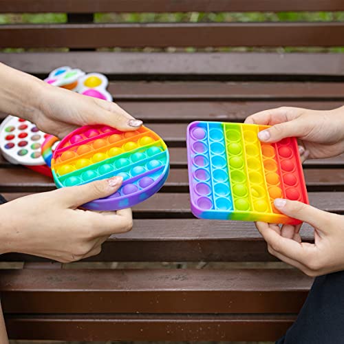 SoulLife 12 Pack Push Pop Fidget Sensory Toy Stocking Stuffers for Kids,Multipack Pop Its Bulk