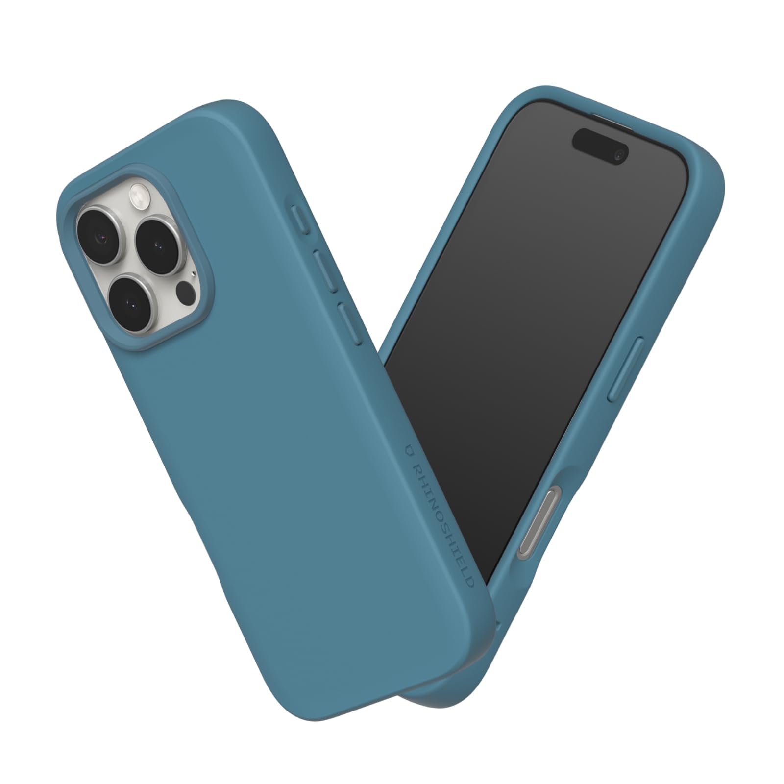 RHINOSHIELD SolidSuit Case Compatible with [iPhone 16 Pro] | Shock Absorbent Slim Design Protective Cover with Premium Matte Finish, Camera Control Cutout Design - Ocean Blue
