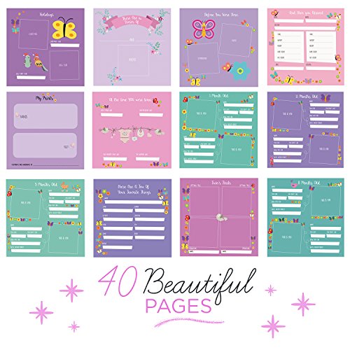 Baby Memory Book for Twins - The Only Baby Keepsake Journal for Documenting Your Twin's First Year - Great Gift That Includes Stickers, Family Tree, Holidays, Letters from Mom & Dad and Much More.
