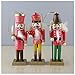 Anlydia 5pcs Wooden Nutcracker Ornament Set Handpainted Assorted Set 5” Tall Christmas Home Ornament Set