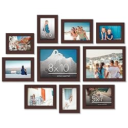 Americanflat 10 Piece Mahogany Picture Frames