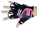 Women Gym Gloves Protect Your Hands & Improve Your Grip - Pink & Black Weightlifting Gloves - Easy to Pull On & Off - Adjustable Fit (Pink, Medium)