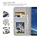 Galaxy S8 Wallet Case, Galaxy S8 Case,MagicSky Premium PU Leather Flip Folio Case Cover with Wrist Strap,Card Slots,Cash Pocket,Kickstand for Samsung Galaxy S8 (Flower)