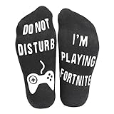 'Do Not Disturb' I'm Playing Fortnite' Funny Ankle Socks - Great Gamer Gift For Fornite Lovers,Birthday,Anniversary,Valentine's Day,Father's Day,Christmas Day