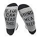 If you can read this bring me a beer Cotton Socks Christmas Gift for Wine Lovers Birthdays Lunies, Black