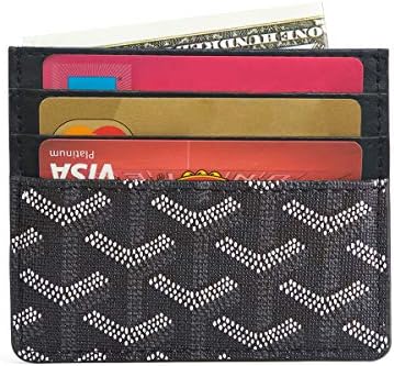 Genuine Leather Slim Minimalist Credit Card Holder Front Pocket RFID Blocking Wallets for Men and Women