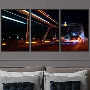 signwin 3 Piece Framed Canvas Wall Art Colorful...