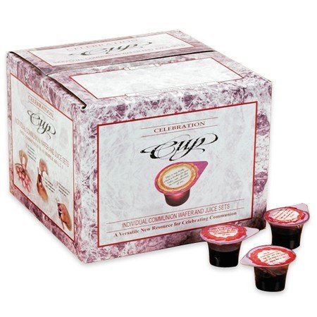 Celebration Cup Individual Communion Wafer and Juice Set (250 Count)