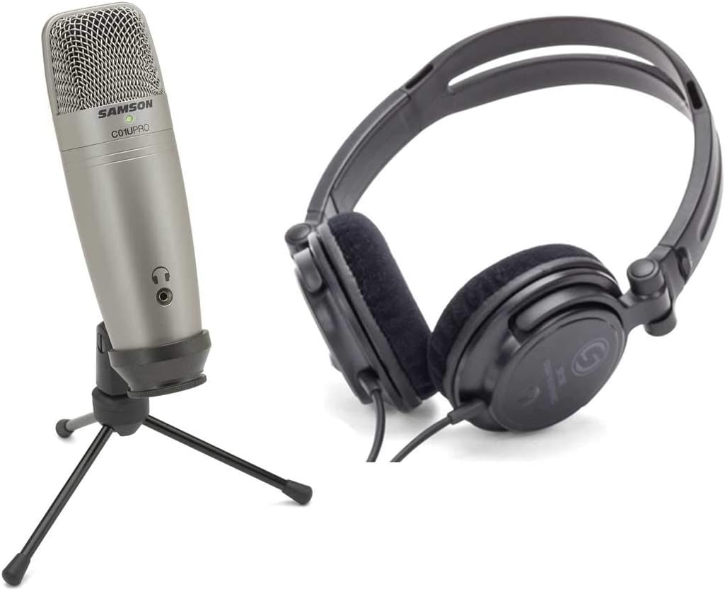 Kit microfone e fone Samson