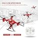 Mini Drone,REALACC X21 Mini Quadcopter Drone 2.4G 4CH 6Aixs Headless Mode Altitude Hold Mode Remote Control Drone Helicopter Nano Quadcopter RC Toy RTF(Red)