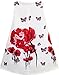 Sunny Fashion Girls Dress Little Girl Sleep in Flower Pattern Red