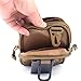 REEBOW GEAR Tactical Molle EDC Pouch Utility Gadget Belt Waist Bag with Cell Phone Holster Holder (Brown)