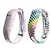 Vetoo Replacement Bands for Fitbit Flex,Hollowed Silicone Bracelet Wristband Accessory,Pack of 2,Polka & Oval Dots Pattern