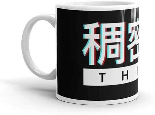 Amazon Com Aesthetic Japanese Thicc Logo 11 Oz Ceramic Coffee