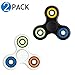 ShiRui Fidget Spinner, (2 Pack) Tri Hand Spinner Fidget Toy Stress Reducer Work Fast Durable Stable for Chindren and Adults, Relieves ADHD, Anxiety, and Boredom, Paient Treatment
