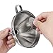 Cheflikes Stainless Steel Funnel- 5-Inch Kitchen Funnel with Removable Strainer/Filter Included Suitable For Both Liquids, Solids & Powder- Filter For Cooking Oils & Fluids