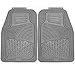 Motorup America Auto Floor Mats - Fits Select Vehicles Car Truck Van SUV Black (Set of 4) - Gray