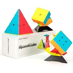 Speed Cube Set, Jurnwey Stickerless Magic Cube Set
