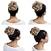 Scrunchy Updo Hair Bun Clip Messy Donut Chignons Synthetic Wavy Straight Hairpiece Hair Extension (light ash brown & bleach blonde, 1PC)