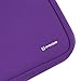 11.6-12.2 inch Laptop Tablet Sleeve, Evecase Ultra Portable Neoprene Zipper Carrying Case Bag with Accessory Pocket and Handle for MacBook Notebook Chromebook Ultrabook - Purple/Black Trim