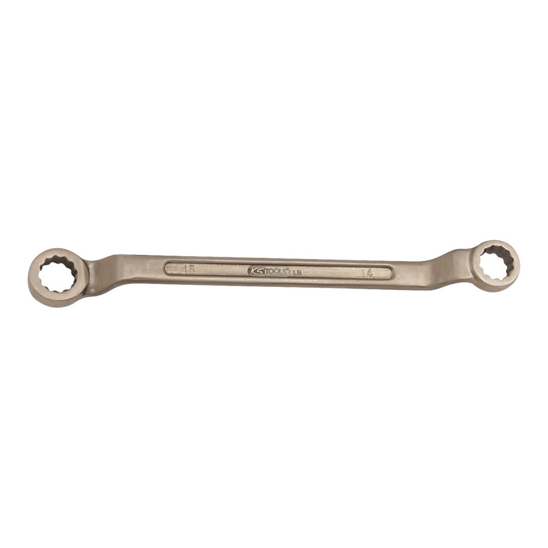 KS TOOLS 963.7382 BRONZE + Double ended ring spanner offset 10x14 mm