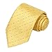 KissTies Ties for Men Gold Yellow Dots Necktie