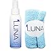 Luna Yoga Mat Cleaner Spray Kit 4oz - 100% All-Natural & Organic - Clean & Disinfect With No Sticky Residue - Includes Microfiber Cloth Yogi Towel
