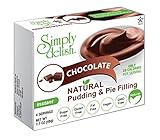 Simply delish Natural Pudding Dessert, Sugar free, 0.3 oz., 6-pack – Fat Free, Gluten Free, Lactose Free, Non GMO, Kosher, Halal, Dairy Free, Natural (Chocolate)