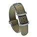 19mm Khaki NATO Zulu Watch Strap G10 Thick Nylon Replacement for Men Heavy Buckle 5 Rings