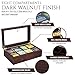 Tea Box - Luxury Wooden Tea Bag Organizer from The Apace Premier Collection - 8 Compartment Tea Storage Chest Container - Elegantly Handmade w/Scratch Resistant Window