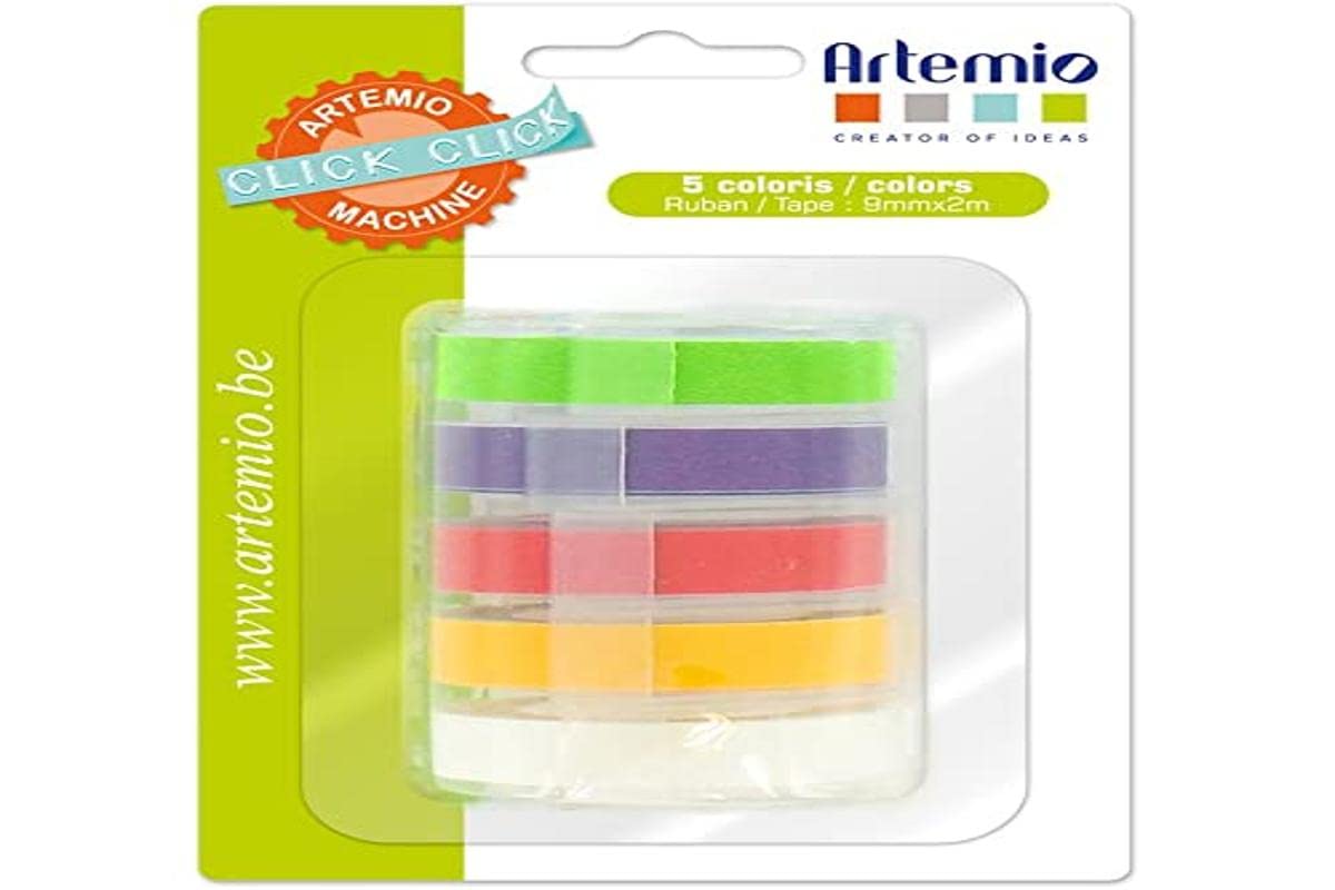 Artemio 5-Piece Refill Tapes for Click Click Classic Label Maker