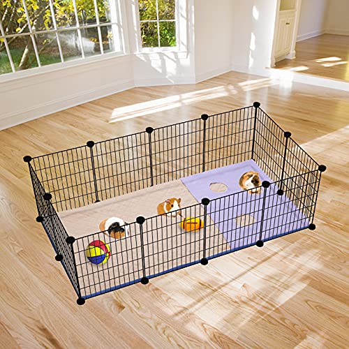 Geegoods Guinea Pig Fleece Cage Liners,Absorbent Odor Bamboo Guinea Pig