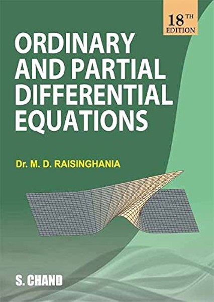 Ordinary And Partial Differential Equations Raisinghania M D Amazon Com