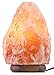 CRYSTAL DECOR saltlamp 7” to 8”, 6-8 lbs Dimmable Hand Crafted Natural Himalayan Salt Lamp On Wooden Base, 7 in