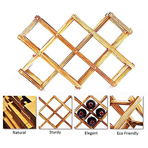 3 Foldable+Wooden+Wine+Bottle+Holder